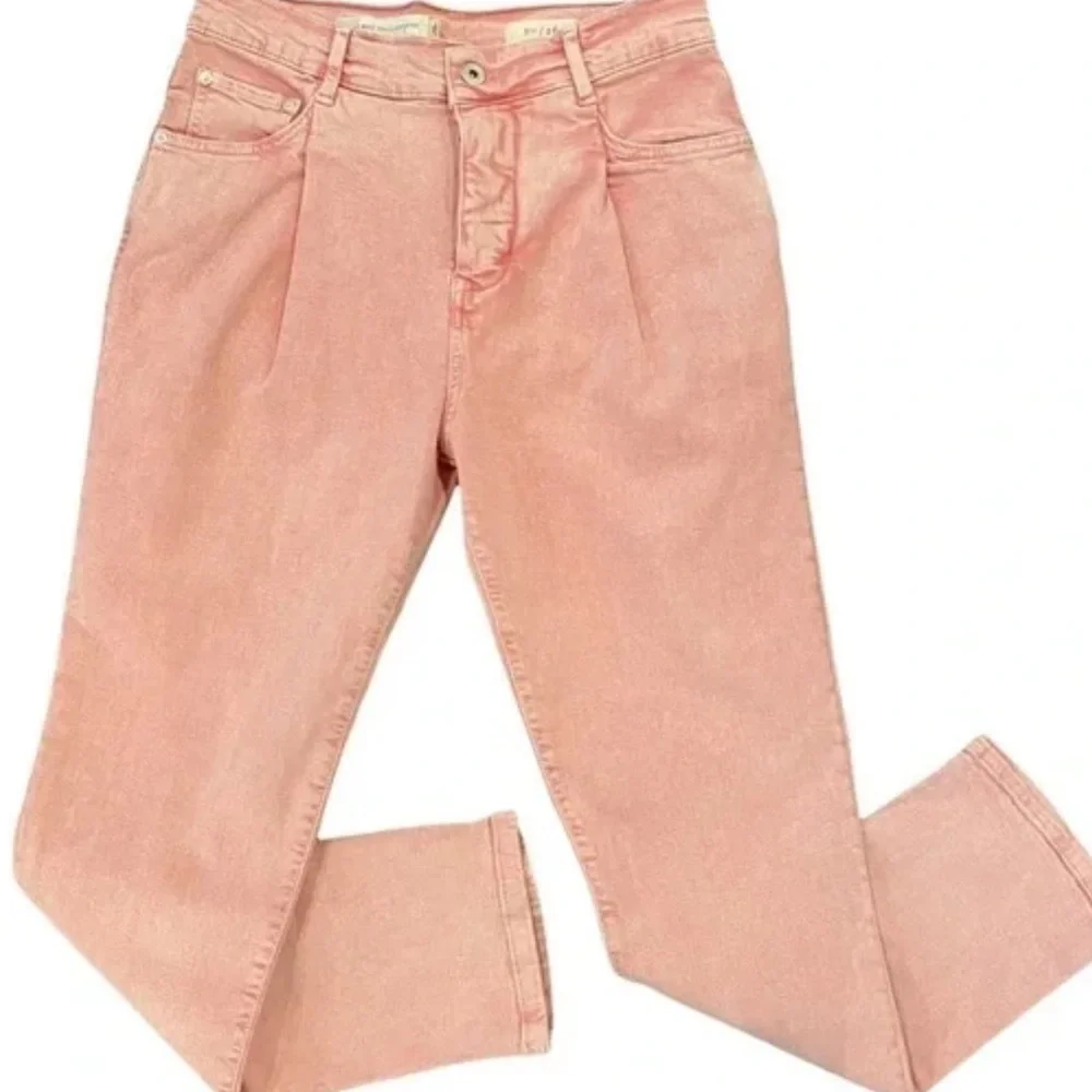 Anthropologie Pilcro & the Letterpress Ultra High Rise Straight Jeans Acid Wash